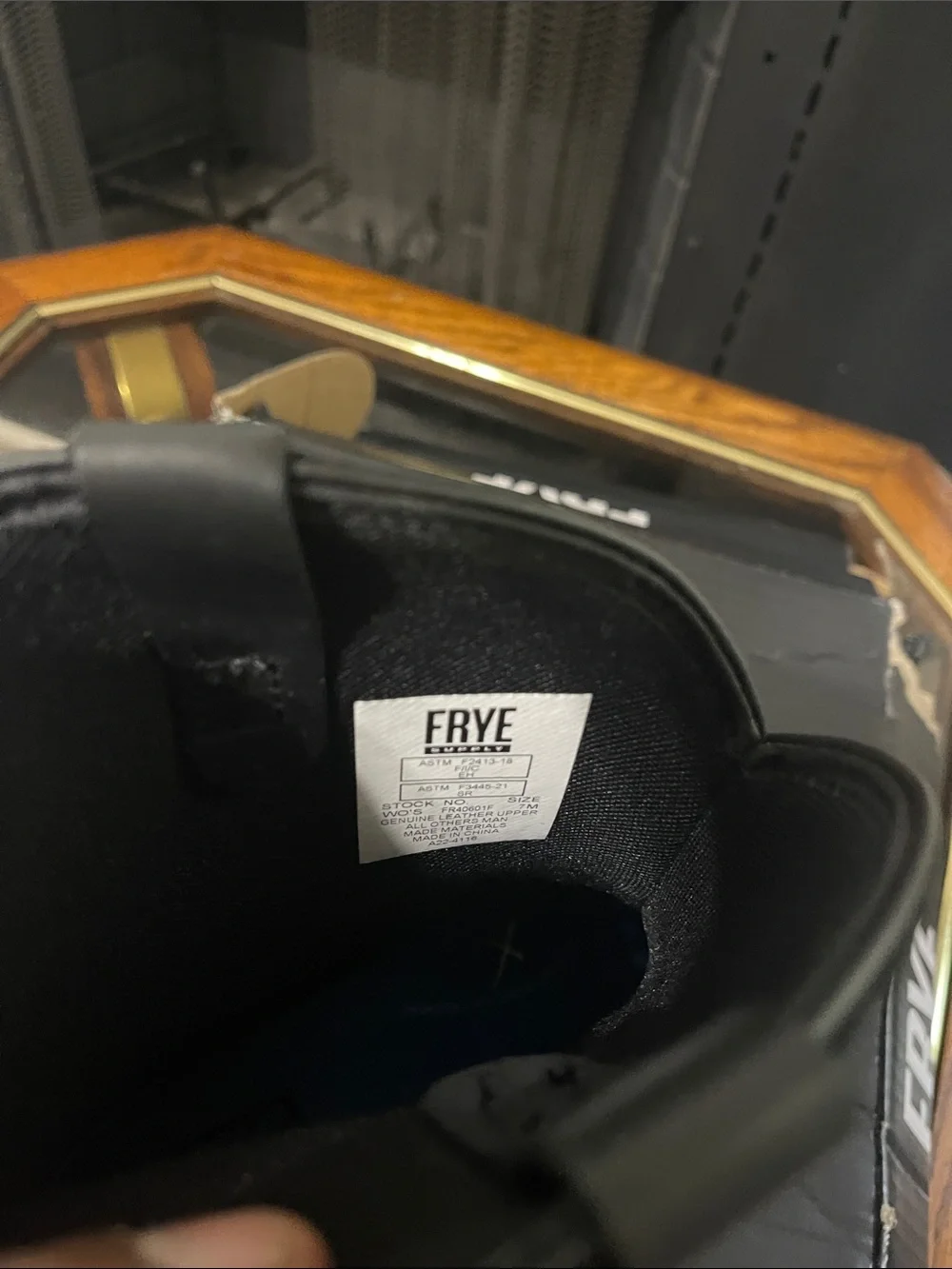 Frye Black Short Harness Leather Boot
